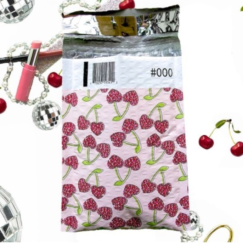 Disco Cherry Poly Bubble Mailer 4.25" x 8" Shipping Envelopes 10 Pack - Picture 3 of 4
